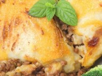 Картофельная запеканка с мясным фаршем