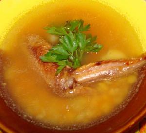 Суп гороховый с курицей