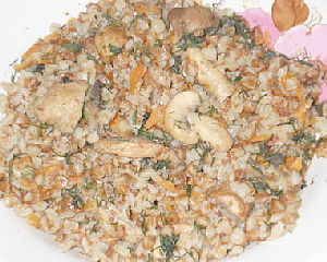 Гречка с шампиньонами