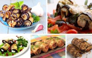 Вкуснейшие рецепты рулетиков из баклажанов